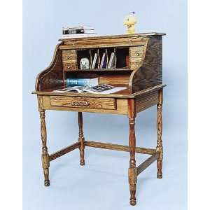  Antique Oak Wood Secretary Office Desk Table w/Storage 