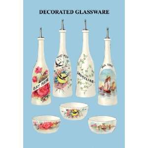  Decorated Glassware for Barbers 16X24 Giclee Paper