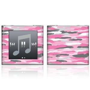  Apple iPod Nano (6th Gen) Skin Decal Sticker   Pink Camo 