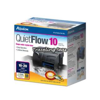 Aqueon Quiet Flow 10 Aquarium Power Fish Filter  