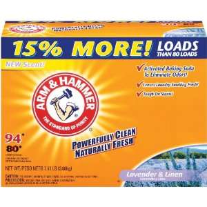  Arm & Hammer Powder Laundry, Lavender and Linen, 94 Loads 