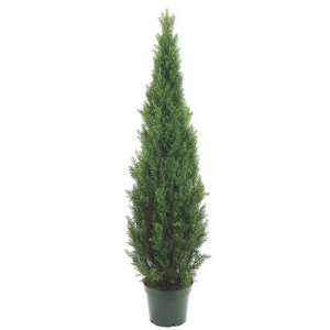  6 Potted Artificial Cedar Topiary Tree