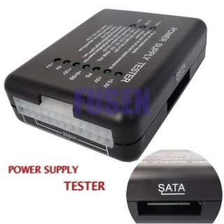PC 20/24 Pin Power Supply Tester PSU ATX SATA HDD  