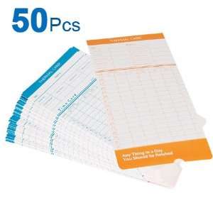  High Quality 2 Sided Attendance Cards 50 Punch Card 