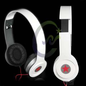   High Quality Stereo Headphones Earphone White Headset For DJ  