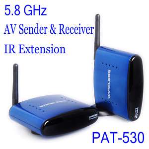 GHz wireless AV transmitter receiver IR 200m 8Ch  