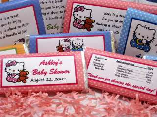 Hello Kitty Baby Shower Invitations Favor Candy Water  