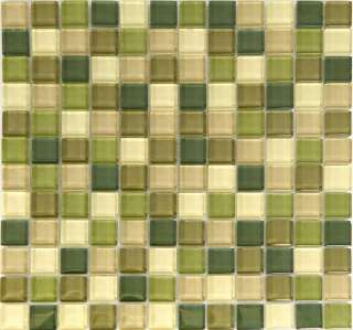   Glass Tile Forest Green for kitchen backsplash, bathroom D004  