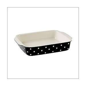  Baking Days Black Rectangular Handled Dish 15.5 x 11 in 