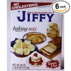 Jiffy Baking Mix All Purpose, 40 Ounce Boxes (Pack of 6)  