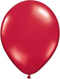 Ruby Red Heart Shaped 6 Latex Balloons x 100  
