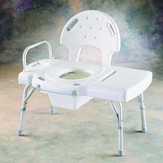 Invacare Shower Transfer Seat Bench Chair with Commode  