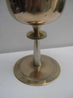 BEAUTIFUL SCARCE VINTAGE 1970s BRASS AND GOLD GILT CIBORIUM 19CM HIGH 