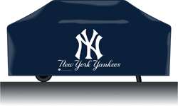 NEW YORK YANKEES DELUXE BBQ GAS GRILL COVER~ MLB GEAR  