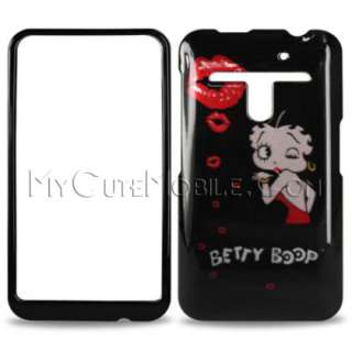 Esteem MS910 Case   Two Piece Fly Kiss Betty Boop Hard Faceplate Cover 