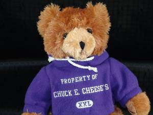 14 Plush Chuck E Cheese Birthday Prize Ticket Bear Toy  