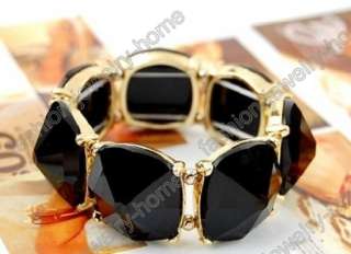 Fashion Black Crystal Gold Plated Bracelet hot  