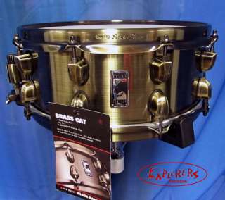 MAPEX 14x5.5 Black Panther Brass Cat Snare Drum NEW  