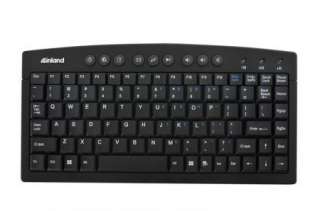 Inland Pro Mini USB Multimedia Keyboard   Only 12 x 6 inches travel 