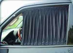 BLACK Car Curtain Auto window shade Sunshade Valance  