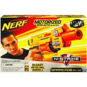 NEW NERF N STRIKE MOTORIZED BARRICADE RV 10 BLASTER  