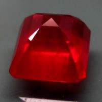 Ct.Octagon Cut Natural Top Blood Red Ruby Madagascar  