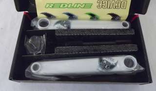 New Redline Device 175mm BMX Cranks White 19mm 48Spline  