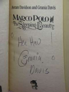 1st, signed, Marco Polo Sleeping Beauty, Davidson Davis 9780671653729 