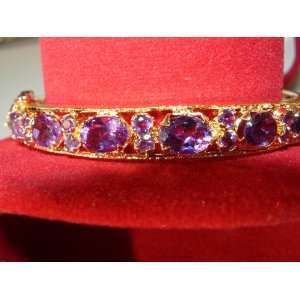  Amethyst Bangle Bracelet Jewelry