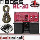 Boss RC 30 Loop Station with FS5U Foot Switch and Whirlwind Braided 