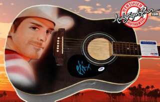 Brad Paisley Autographed Signed Airbrush Guitar & Proof PSA DNA UACC 