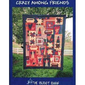    BK2045 CRAZY AMONG FRIENDS BY BUGGY BARN Arts, Crafts & Sewing