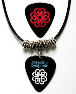 Breaking Benjamin Guitar Pick Leather Necklace + Pick  