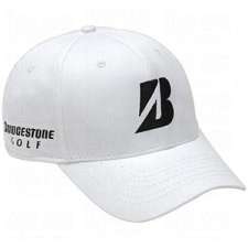 NEW 2011 Bridgestone Golf B330 TOUR Fitted Hat Color WHITE SMALL 