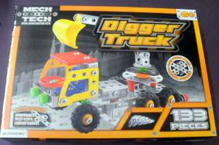 NEW   Grafix Mech Tech Metal Construction Toy Kit   DIGGER TRUCK 