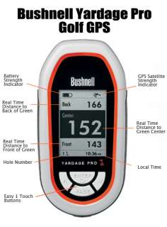 Bushnell Golf Yardage Pro GPS Rangefinder   Gray/Orange   NEW 