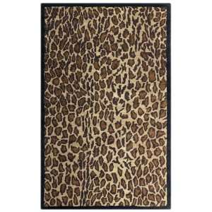  Leopard Spot Rug 2x3 Beige/black