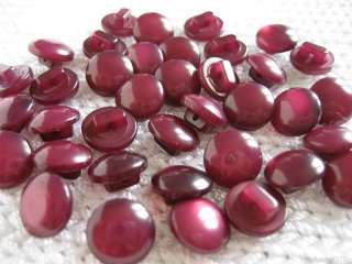 144 Burgundy Pearl Button Doll sew craft   