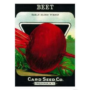  Beets Seed Packet Premium Poster Print, 24x32