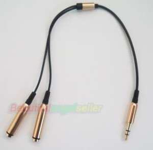 5mm Headphone Splitter Jack Cable Adapter for sony G  