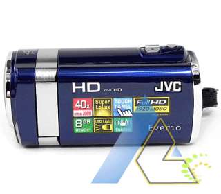 JVC GZ HM650 HD Everio 8GB Internal Camcorder PAL Blue+4Gift+1 Year 