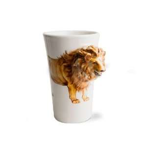 Lion Extra Large Handmade Coffee Mug (15cm x 8cm)