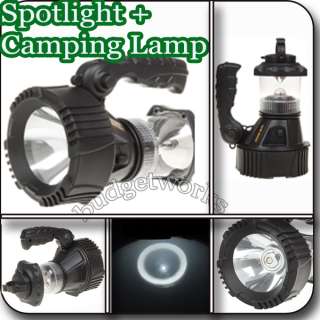 in 1 Rechargeable 60LM LED Spotlight + Camping light  