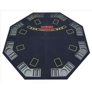  Blue 4 Fold Octagon Poker/Blackjack Table Top