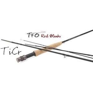  Rod Building Part   TFO TiCr Fly Rod Blank   4 pc   9   7 