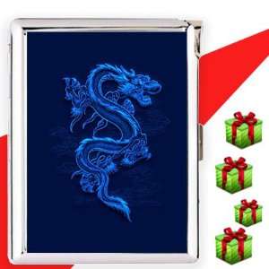  Dragon Blue V12 Cigarette Case Lighter 