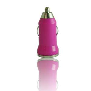 Universal Mini USB Car Charger Adapter Pink  