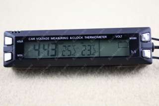 Digital clock In/Out Car Thermometer Voltage Monitor  