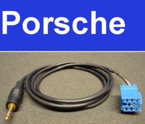 PORSCHE 8 PIN INPUT AUX ADAPTER FOR iPOD &  PLAYERS  