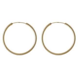 Gold Over Silver 30Mm Tube Hoop Earring.Opens in a new window